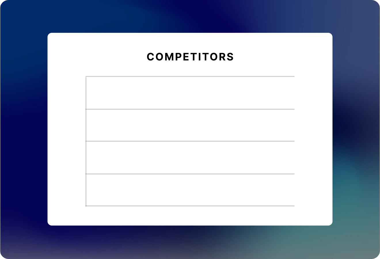 Analyze Competitor Performance